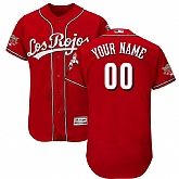 Cincinnati Reds Customized Scarlet 150th Anniversary FlexBase Jersey,baseball caps,new era cap wholesale,wholesale hats